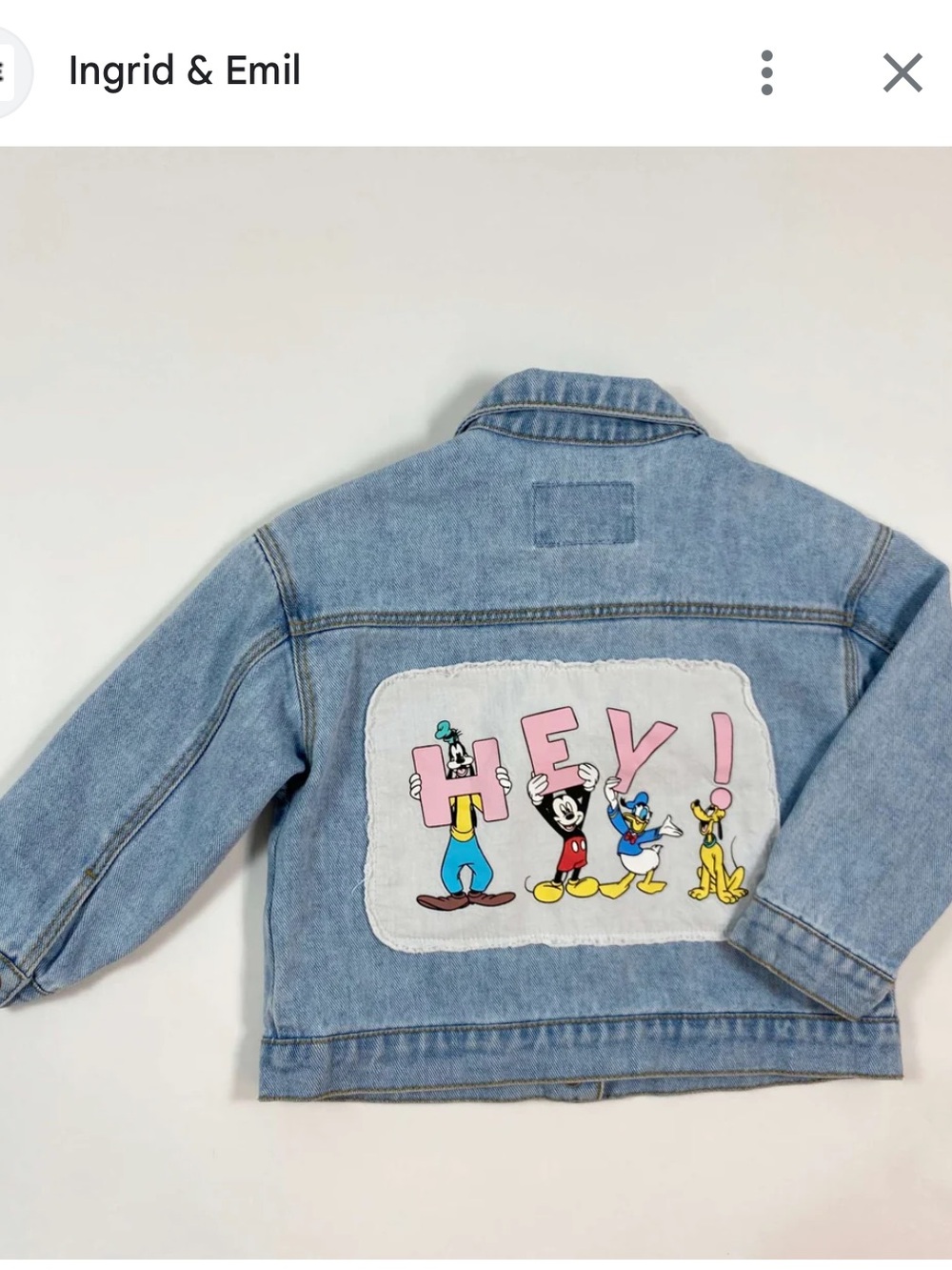 Zara | Disney Jean Jacket | Ingrid & Emil Colab